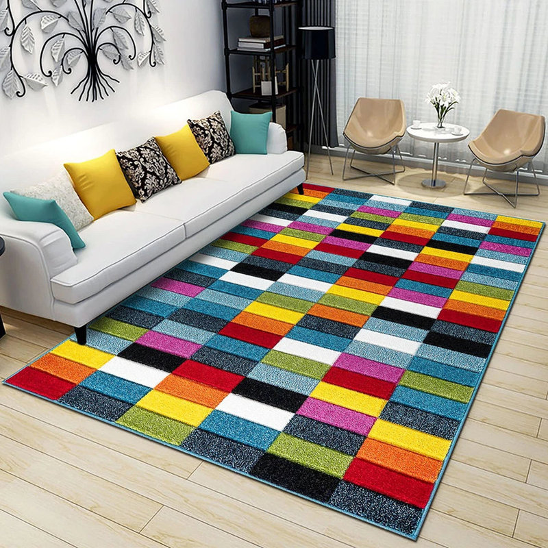 Cubes Geometric Rug & Runner – High Density Polypropylene Carpet, Easy Clean, Runner 60 x 220cm