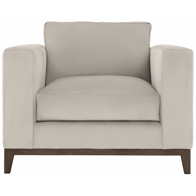 Noel 40" Wide Armchair, Aged Gray, Cream Boucle 1146-002