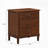 Brown 3-Drawer Nightstand
