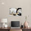 Art abstrait noir et blanc sur toile, "Autre dimension" par Art Remedy-104433989-104433988