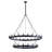Cheswick 40 - Light Dimmable Wagon Wheel Chandelier