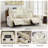 Power Reclining Sofa Couch With Wireless Charger And Led Lights-327717938