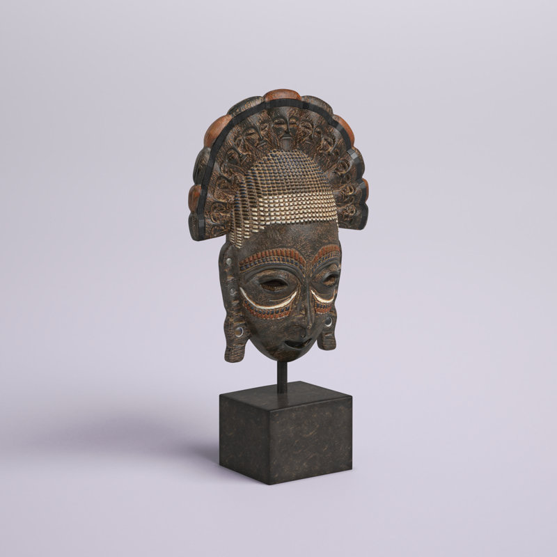 Sculpture africaine primitive éclectique Lehto