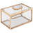 Rectangular Mirrored All-Natural Agate Stone Glass Jewellery Box