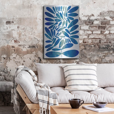 Art mural en métal luxueux «Summer Sprig 2» par Emma Caroline, 24 po x 36 po