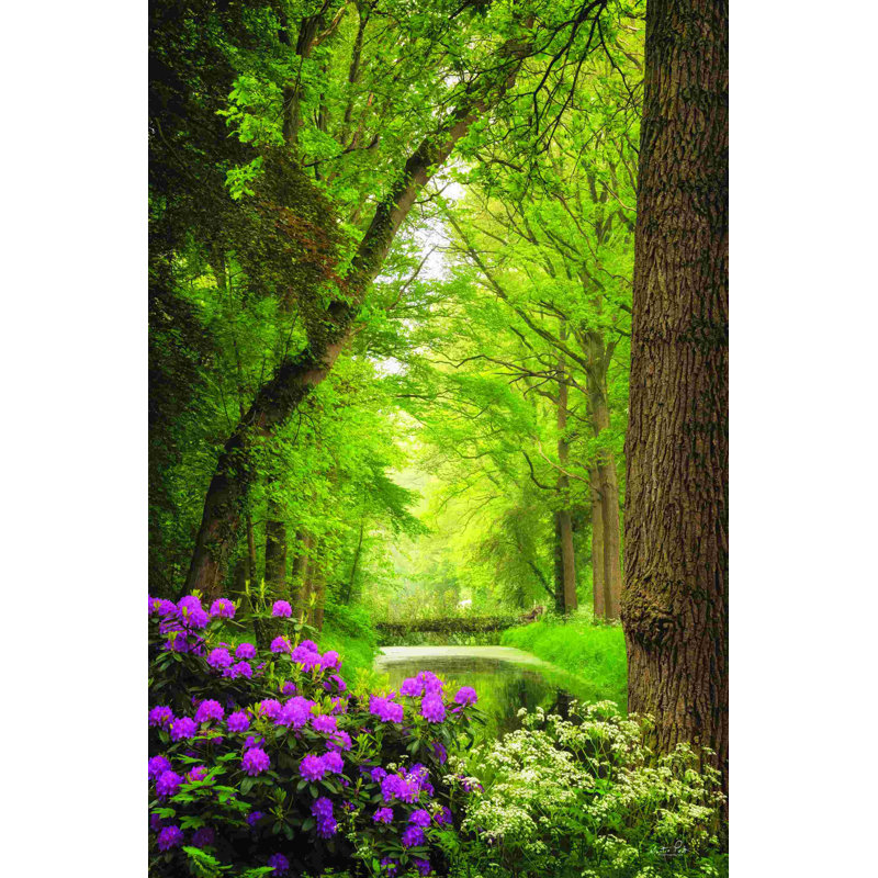 Printemps matin, H 30 po x l 20 po, Non, Toile tendue