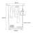 Walnut Coat Rack Large Capacity