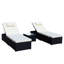 Ensemble de chaises longues d'extérieur 3 pièces-1945950659