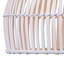 Moon 1-Light Rattan Pendant - White
