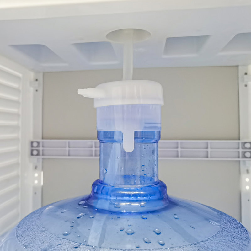FixtureDisplays Water Dispenser, 12.2 X 12.6 X 38.6", Bottom Load Cabinet with Cold Hot Room Temperature Outlets