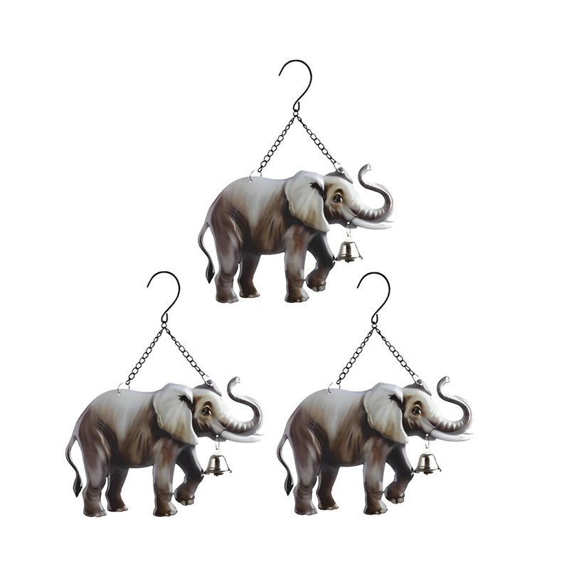 Ensemble de 3 décorations d'éléphants 3 pièces 3 pièces