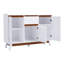 Solid Wood Rectangle Accent Cabinet