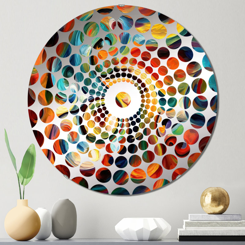Muliphen - Miroir décoratif à cercles concentriques, 31,4 po x 31,4 po