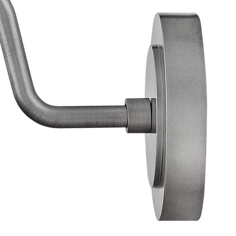 Vanielle Composite Wall Light, Antique Brushed Aluminum, 9" H x 9.5" W x 13.5" D