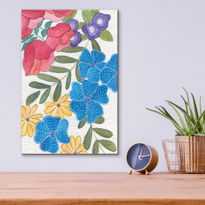 «Joyful II» par Courtney Prahl, art mural en verre acrylique, 24 po x 36 po