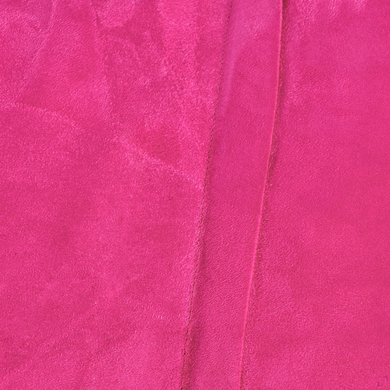 4 Foot Cylindrical Suede Bean Bag, Fuchsia