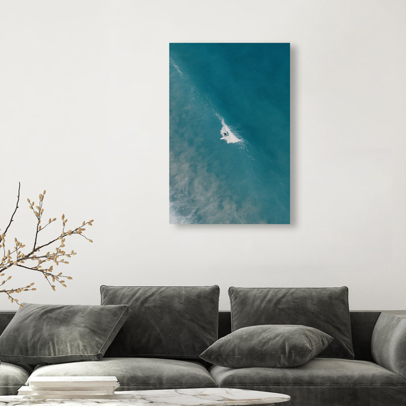Aquamarine Breath Print by Oliver Gal, 15"H x 10"W, Gallery Wrapped