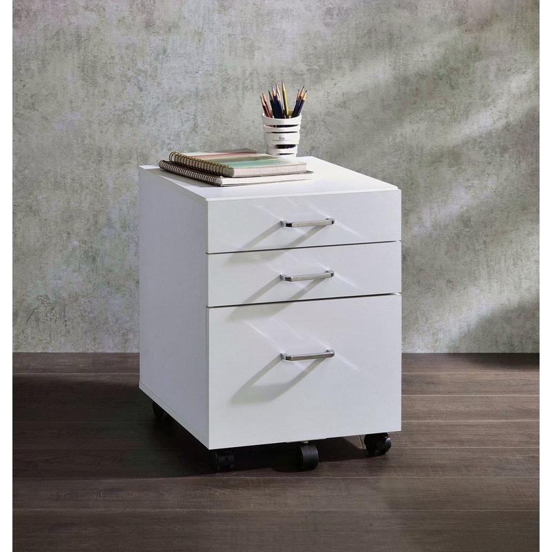 Chrome Finish File Cabinet