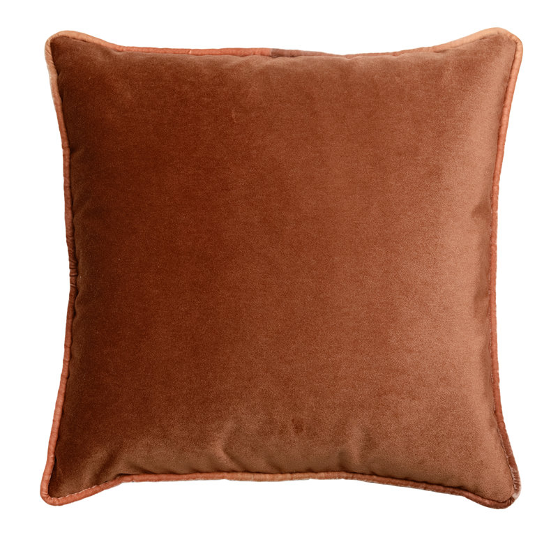 Tranquility Velvet Pillow, Square 20", Sunstone