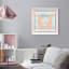 Casablanca to Paris Peach Shadowbox Animals Print by Oliver Gal, Black Frame, 12 x 12-1552217634-1552217644