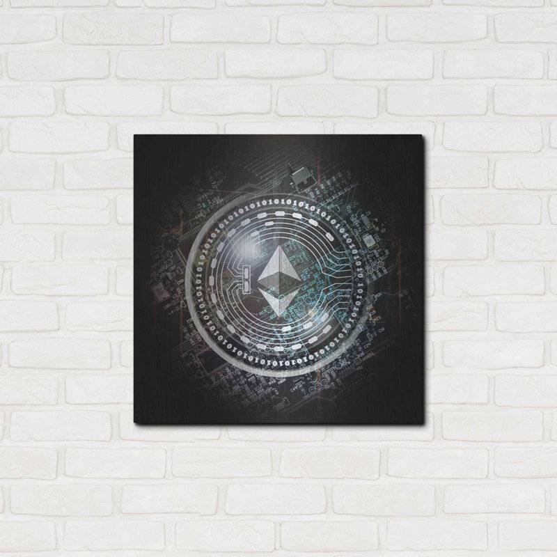 «Eth Ethereum Crypto Coin» par Valentyn Artemenko, H 24 po x l 24 po