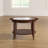 Wilfredo Round Solid Wood Coffee Table in Chocolate Oak