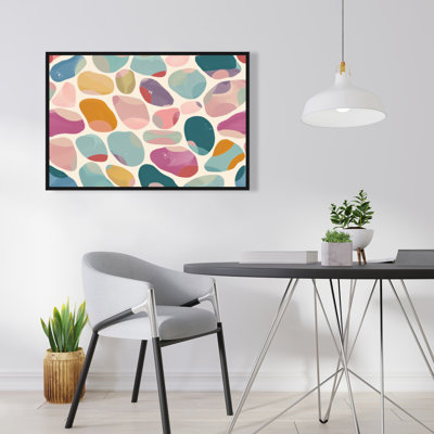 Dots and bops - Framed canvas