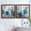 Indigo Field I - ensemble de 2 peintures sur toile encadrées-154140200-154140201