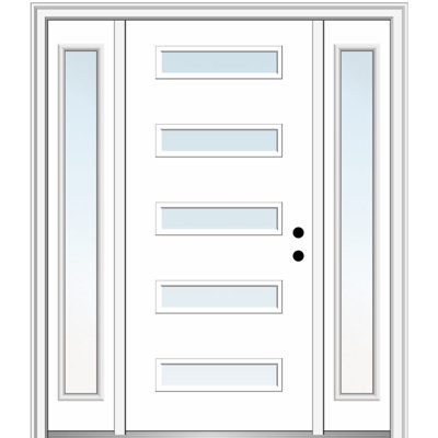 81.75'' Glass Fiberglass Front Entry Doors