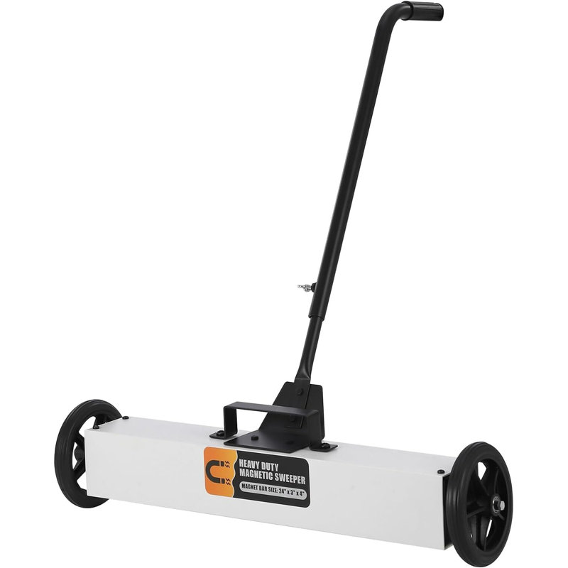 Grand balai magnétique roulant avec loquet à dégagement rapide, H 50,8 po x l 7 po x P 27 po