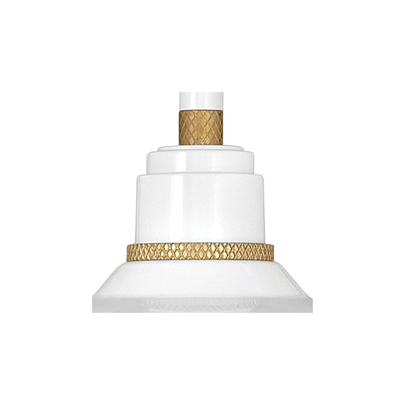 Foundry Wall Mount Outdoor Barn Light, Gloss White, 9.12" H x 9.5" W x 13.25" D