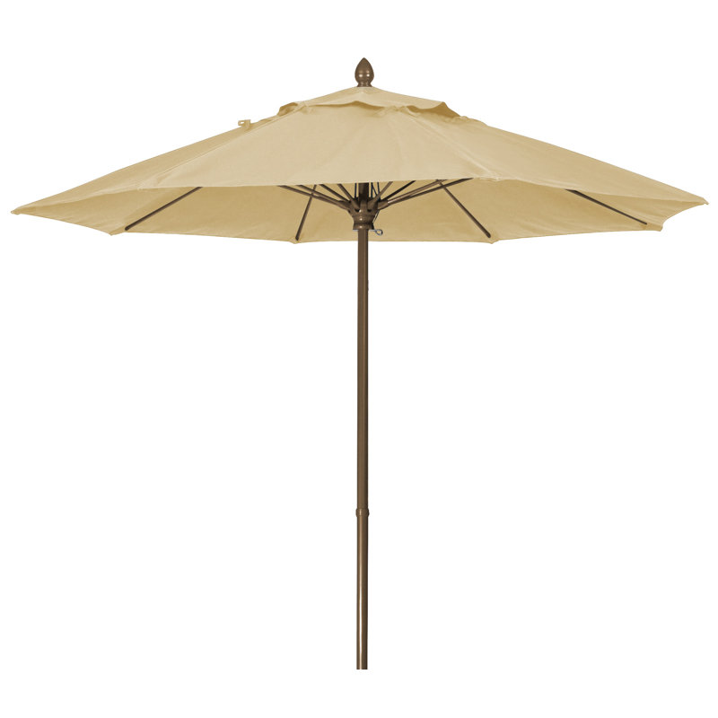 Parasol de marché 7,5 pi Prestige, Bronze champagne, Lin lin