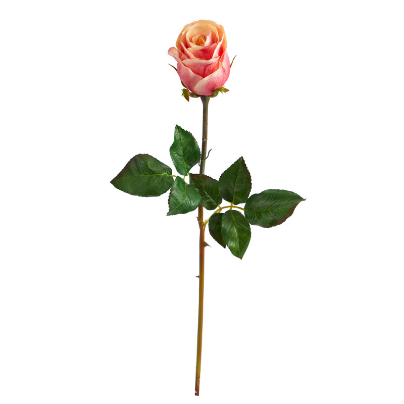 Tige de roses, H 21 po x l 3 po x P 3 po, Mauve/crème