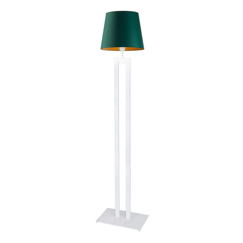 Saleh 172cm Traditional Floor Lamp, Green, White