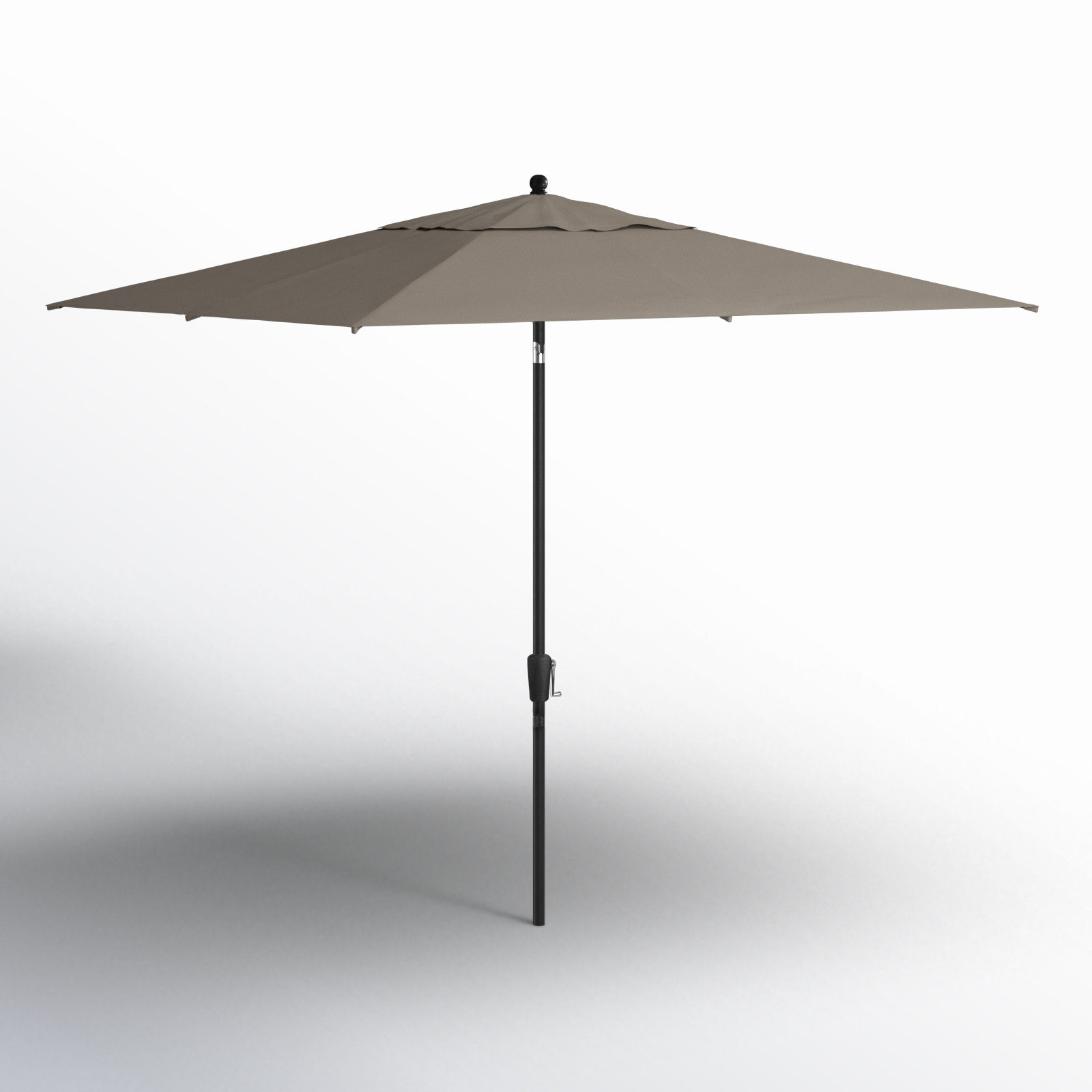 Natalie 8.6' Umbrella, Black Sapphire, Spectrum Graphite Sunbrella® Plainweave