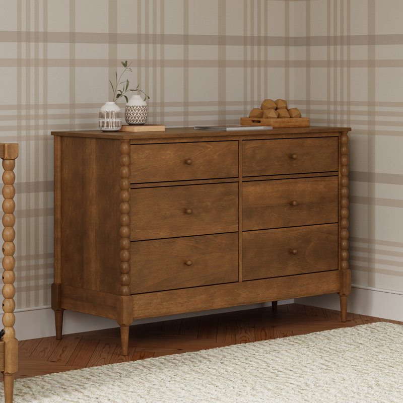 Commode 6 tiroirs Lainey Bobbins, Walnut