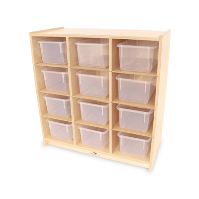 12 Compartment Manufactured Wood Cubby