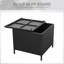 Table basse d'extérieur en osier avec table de bout et rangement-58922317