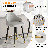 Upholstered Counter Stool With Metal Frame（Bar Stool Set Of 2）-993790818