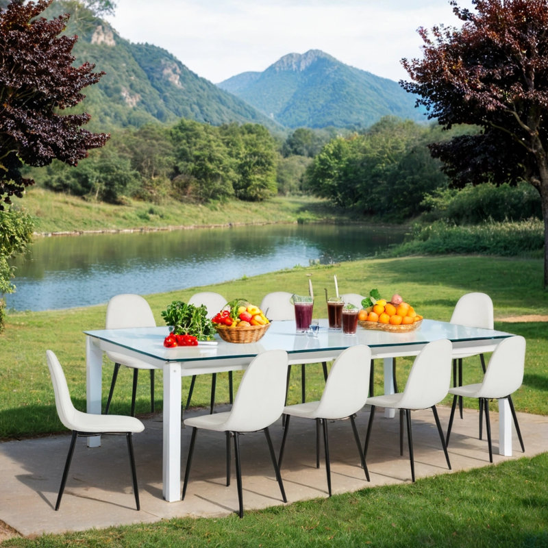 Outdoor Upholstered Chairs (Set of 12)