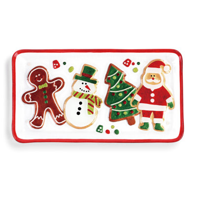 The Holiday Aisle® Kinsley Glass Platter