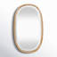 Miroir d'appoint mural en chêne naturel Cartwell Antjuan-87892907