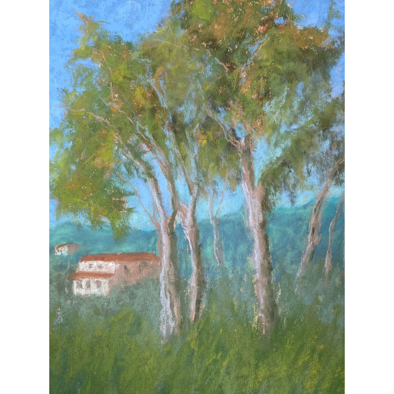 Ode à l'eucalyptus par Dina Gardner, H 21,25 po x l 17,25 po x P 0,875 po