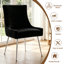 Chaise d'appoint rembourrée en velours avec pieds argentés -2078051679-2076929128