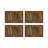 Pheasant Feathers Brown Rectangle Tabletop Set-137529897