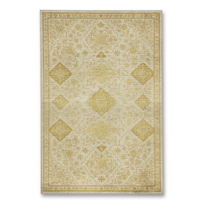 Tapis beige tissé traditionnel Mosso