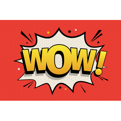 Wow Comic Bubble - Wrapped Canvas Print