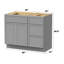 39'' Single Bathroom Vanity Base Only-96921382