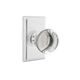 Passage Providence Crystal Clear Acrylic Knob with Rectangular Rose