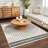 Abstract Machine Woven Polyproylene Area Rug in Beige-91884291